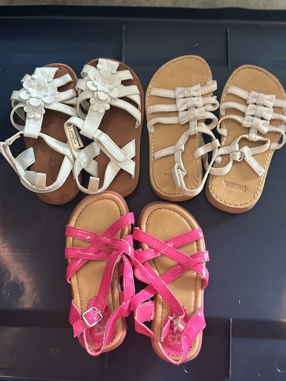 Children's Strappy Sandals - Kids Shoes- LOT- Size 8